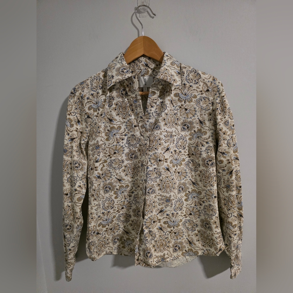 ✨ CWC Floral Button-Up Blouse – Size Large ✨ - Picture 3 of 10